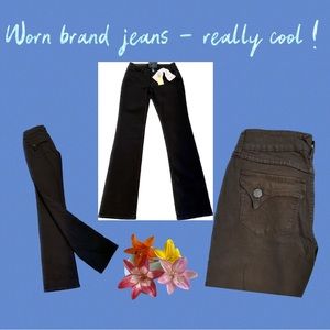 Worn (brand) Jeans really cool black jeans!